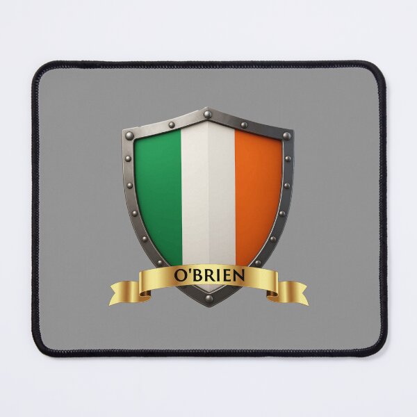 Item preview, O’Brien Irish Shield – Classic National Tricolour Emblem designed and sold by Highlandkings.