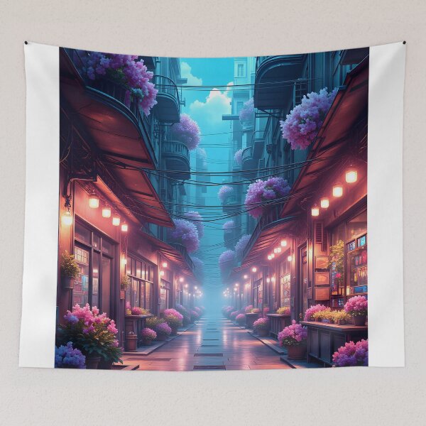 Item preview, Twilight Blossom Alley designed and sold by oanaunciuleanu.