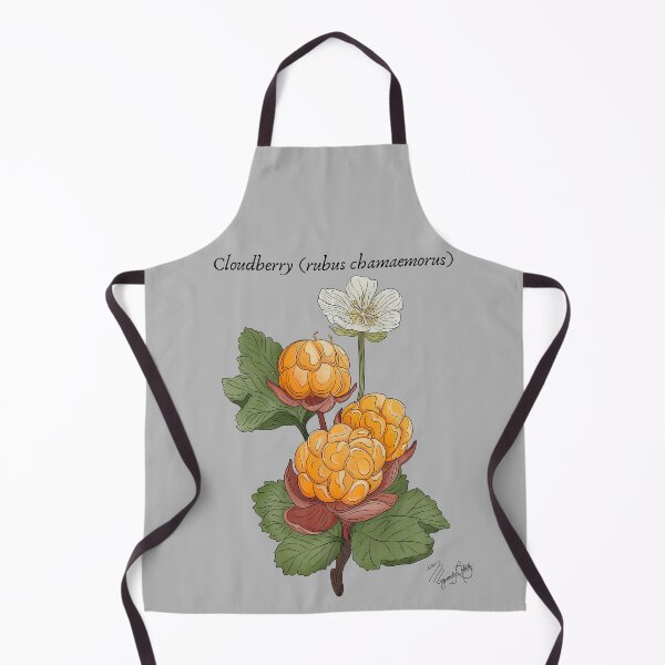 Item preview, Cloudberry (Rubus chamaemorus) Vintage Nature Art designed and sold by Marguerite Artistry.