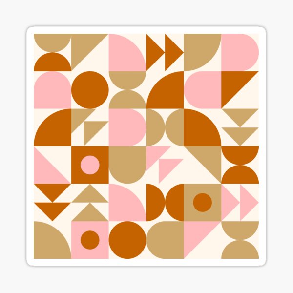 Item preview, Pink Ochre Terracotta Bauhaus Blocks designed and sold by Elisabeth Coelfen.