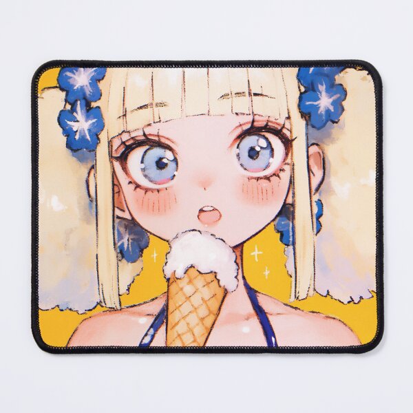Item preview, Blonde Anime Girl with Ice Cream designed and sold by bubblegoth.