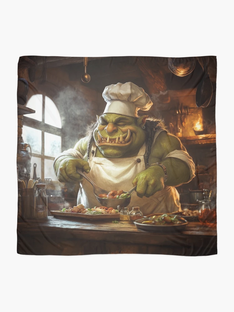 Thumbnail 2 of 3, Scarf, Orc Chef designed and sold by Rtymer.