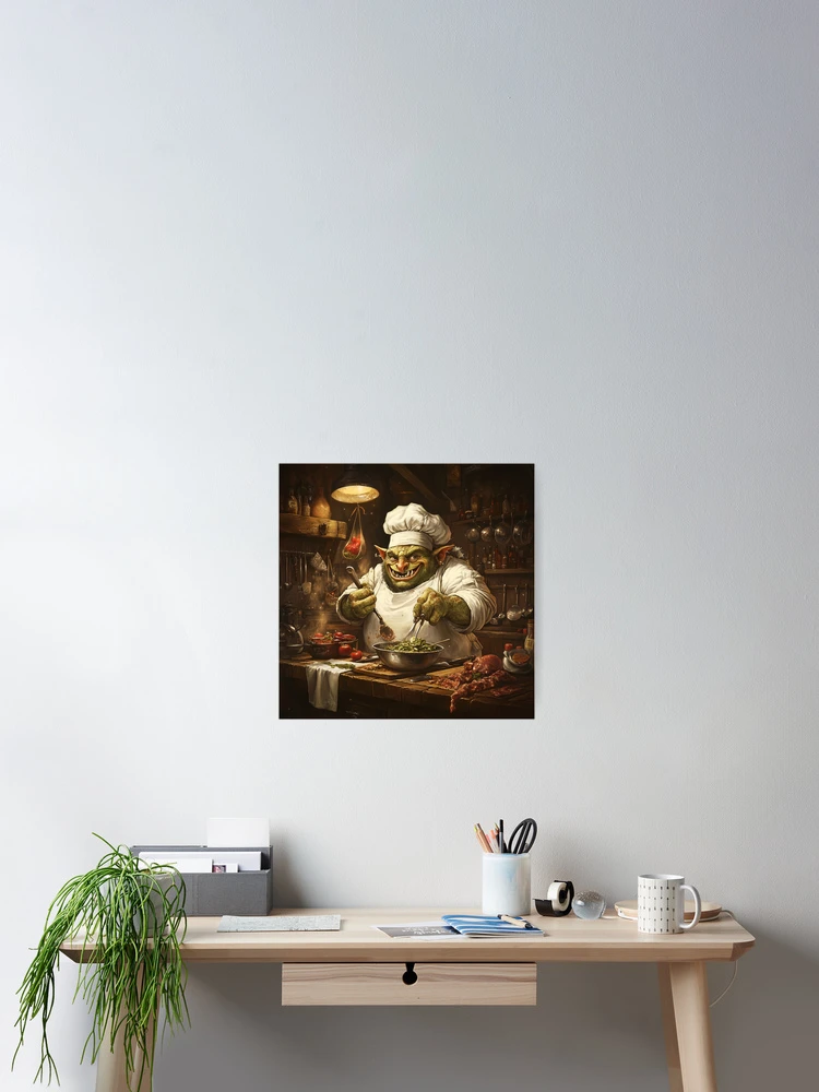 Thumbnail 2 of 3, Poster, Orc Chef designed and sold by Rtymer.