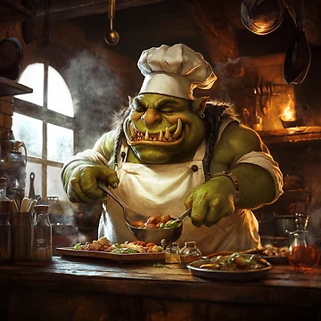 Artwork thumbnail, Orc Chef by Rtymer