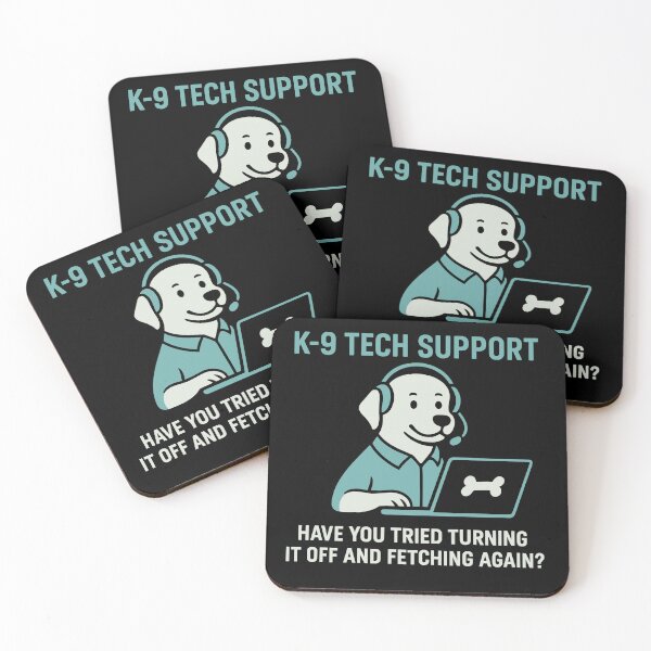 Item preview, K-9 Tech Support Funny Dog IT Joke designed and sold by InkInduldge.