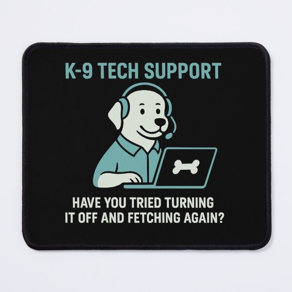 Item preview, K-9 Tech Support Funny Dog IT Joke designed and sold by InkInduldge.