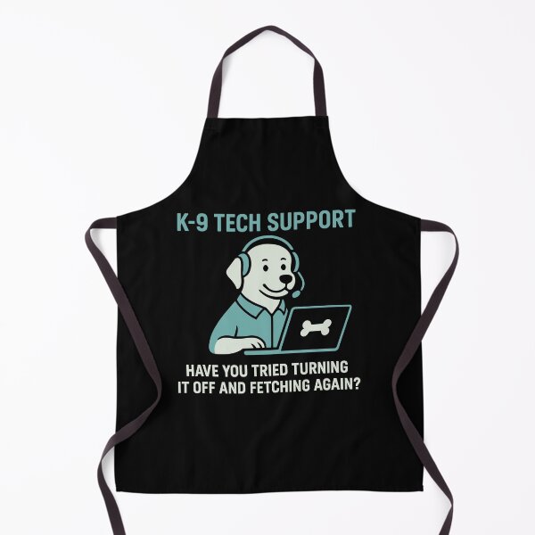 Item preview, K-9 Tech Support Funny Dog IT Joke designed and sold by InkInduldge.