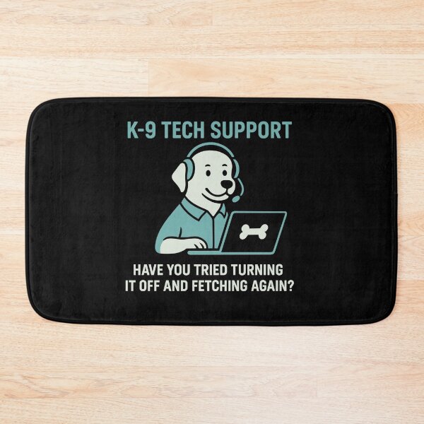 Item preview, K-9 Tech Support Funny Dog IT Joke designed and sold by InkInduldge.