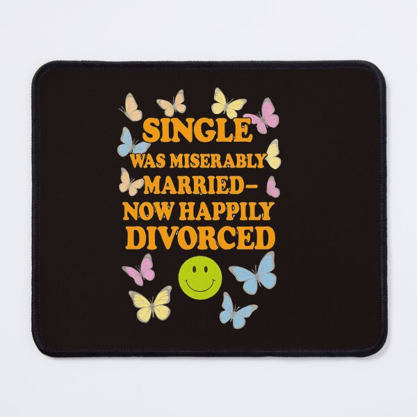 Item preview, Happily Divorced – Butterfly and Text Design designed and sold by WHDProduction45.