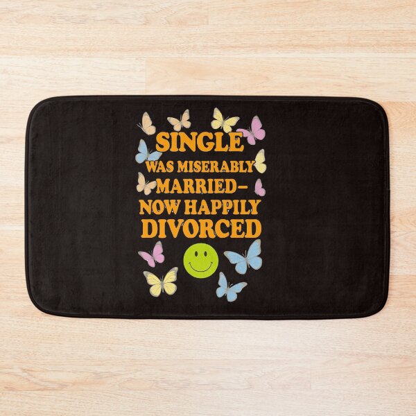 Item preview, Happily Divorced – Butterfly and Text Design designed and sold by WHDProduction45.