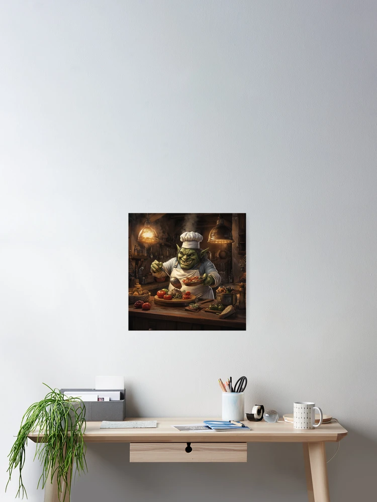 Thumbnail 2 of 3, Poster, Orc Chef designed and sold by Rtymer.