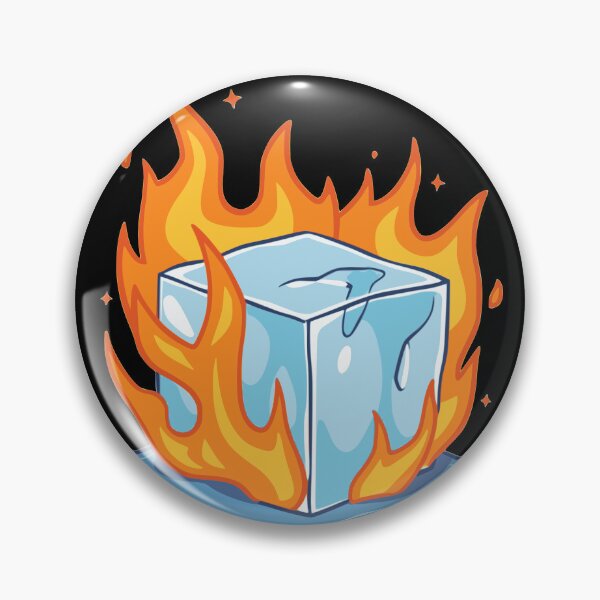 Item preview, Burning Ice Cube - Ice on Fire designed and sold by Memaita.