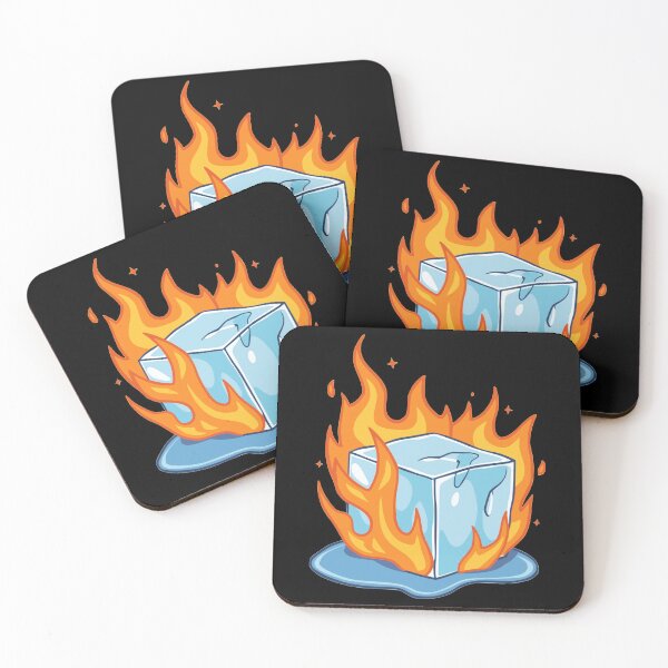 Item preview, Burning Ice Cube - Ice on Fire designed and sold by Memaita.