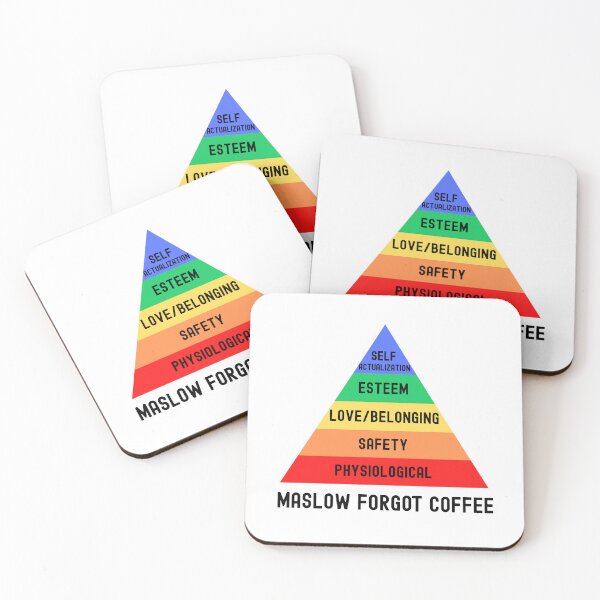 Item preview, Maslow Forgot Coffee | Maslow's Hierarchy Of Needs | Mental Health | Cognitive Psychology | Psychologist | Social Psychology | Clinical Psychology | Abnormal Psychology designed and sold by jadedscientist.