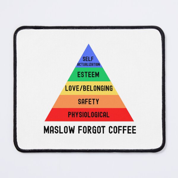 Item preview, Maslow Forgot Coffee | Maslow's Hierarchy Of Needs | Mental Health | Cognitive Psychology | Psychologist | Social Psychology | Clinical Psychology | Abnormal Psychology designed and sold by jadedscientist.