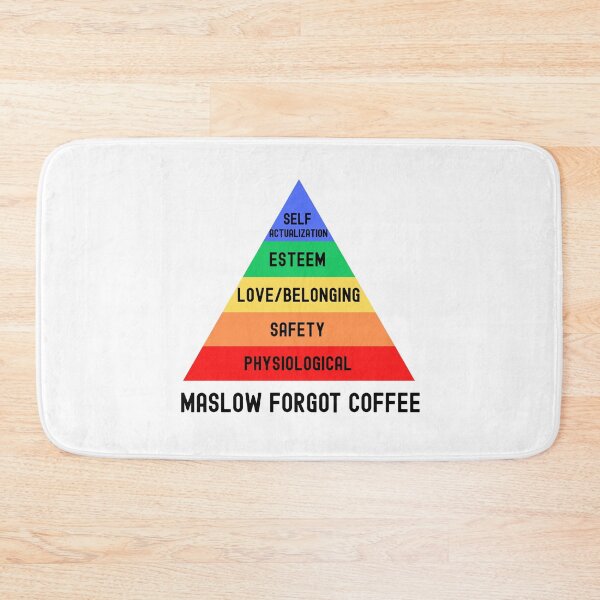 Item preview, Maslow Forgot Coffee | Maslow's Hierarchy Of Needs | Mental Health | Cognitive Psychology | Psychologist | Social Psychology | Clinical Psychology | Abnormal Psychology designed and sold by jadedscientist.