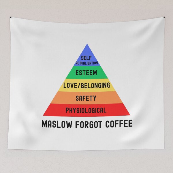 Item preview, Maslow Forgot Coffee | Maslow's Hierarchy Of Needs | Mental Health | Cognitive Psychology | Psychologist | Social Psychology | Clinical Psychology | Abnormal Psychology designed and sold by jadedscientist.