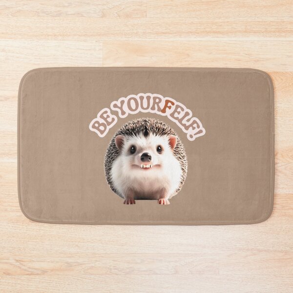 Item preview, Be yourself cute hedgehog  designed and sold by FatBirdie.