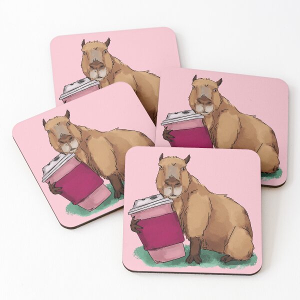 Item preview, Capybara - coffee lover designed and sold by Antiope33.