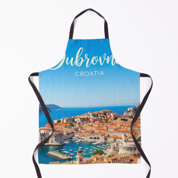 Item preview, Dubrovnik Croatia Travel Art Vintage Poster designed and sold by zaki ⭐⭐⭐⭐⭐.