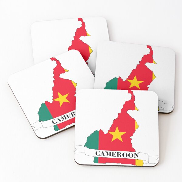 Item preview, Flag map of Cameroon designed and sold by visual adventures.