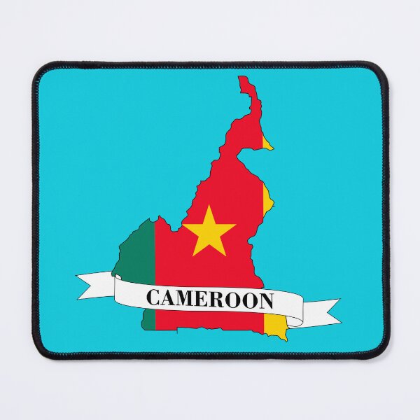 Item preview, Flag map of Cameroon designed and sold by visual adventures.