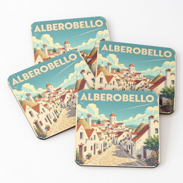Item preview, Alberobello: Vintage-Style Painterly Travel Poster designed and sold by LSVart.