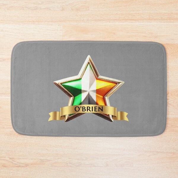Item preview, O’Brien Irish Heritage Star – Tricolour Name Crest Design designed and sold by Highlandkings.