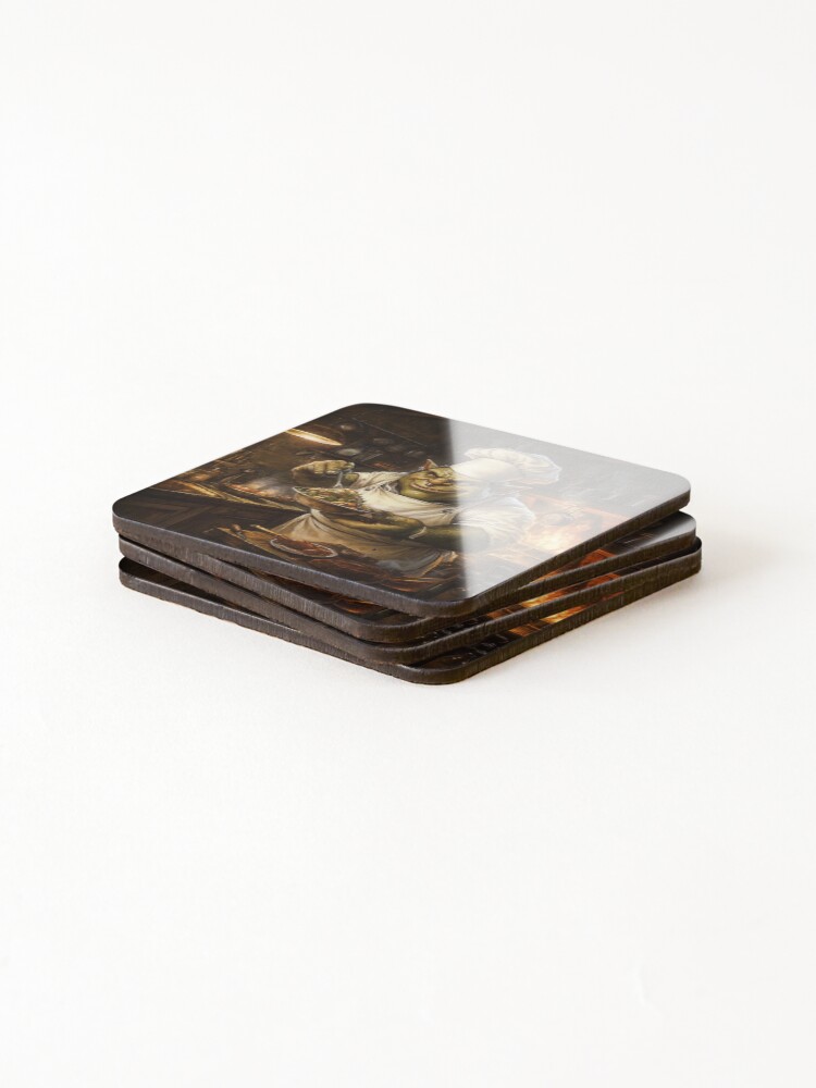 Thumbnail 4 of 5, Coasters (Set of 4), Orc Chef designed and sold by Rtymer.