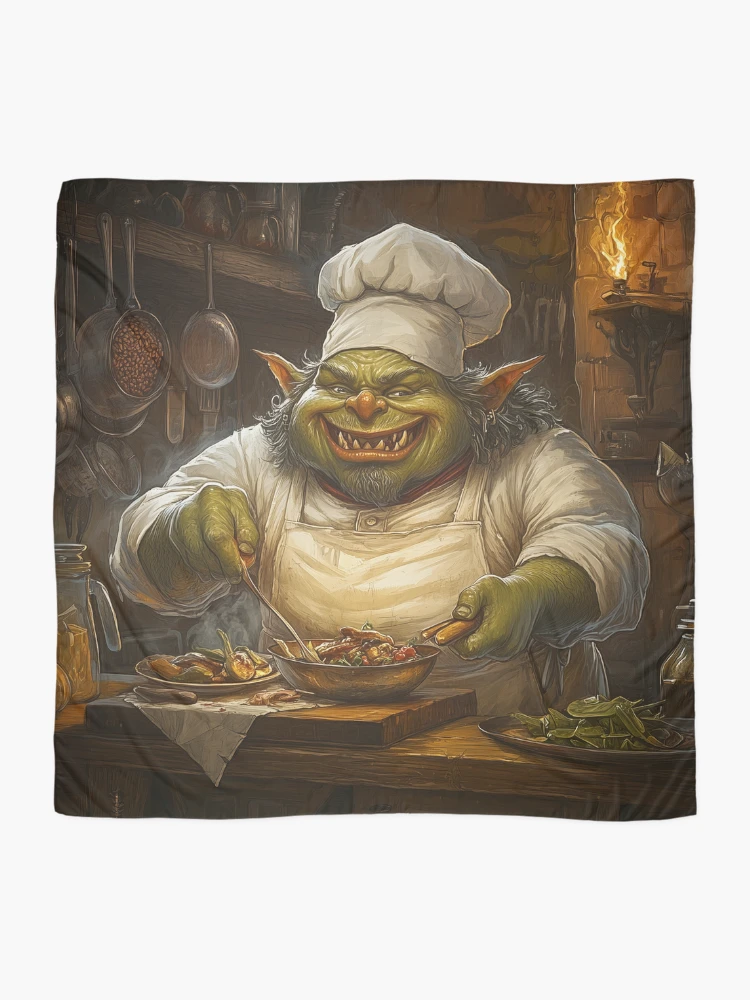 Thumbnail 2 of 3, Scarf, Orc Chef designed and sold by Rtymer.
