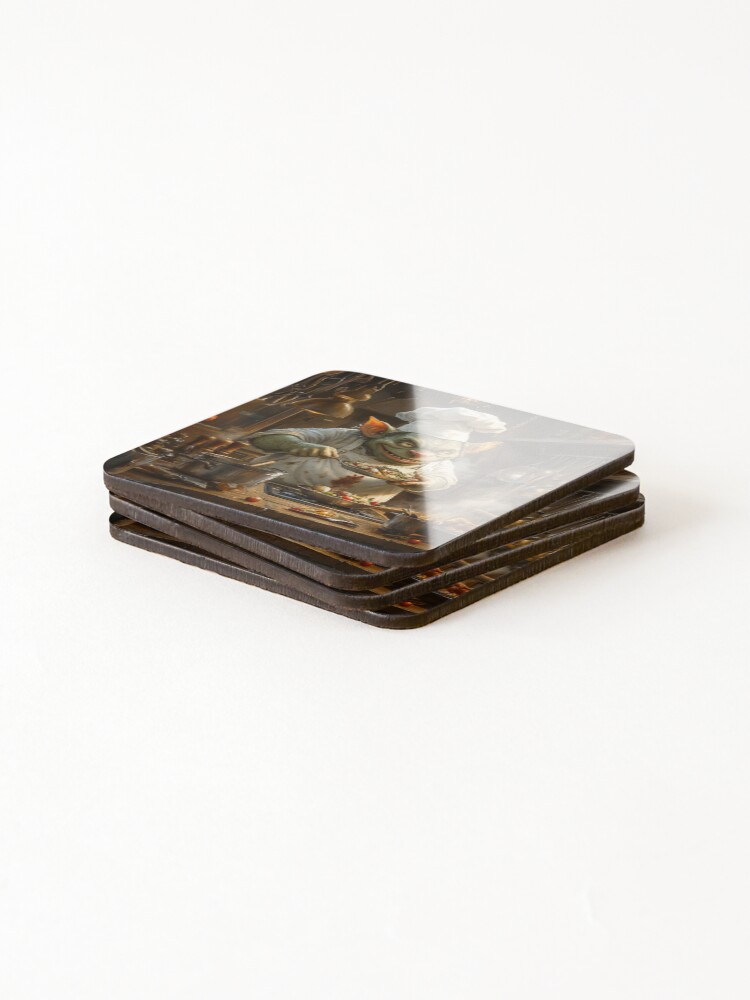 Thumbnail 4 of 5, Coasters (Set of 4), Orc Chef designed and sold by Rtymer.