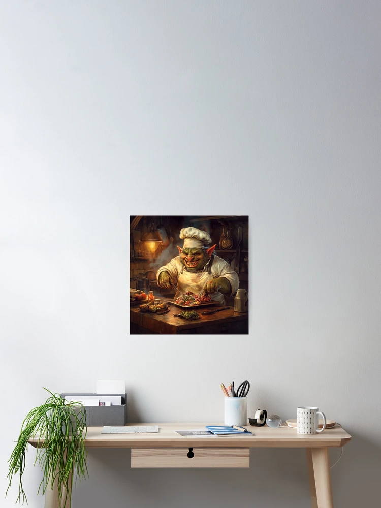 Thumbnail 2 of 3, Poster, Orc Chef designed and sold by Rtymer.