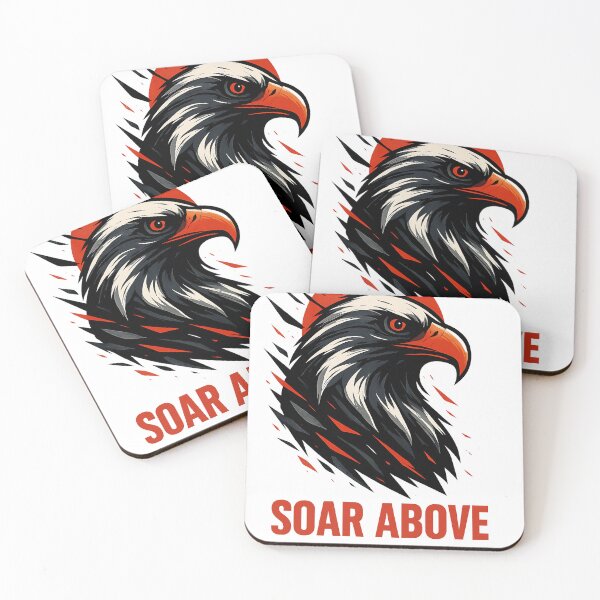 Item preview, "Soar Above – Fierce Eagle Power Graphic" designed and sold by The-Daily-Drape.
