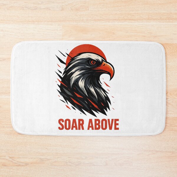 Item preview, "Soar Above – Fierce Eagle Power Graphic" designed and sold by The-Daily-Drape.