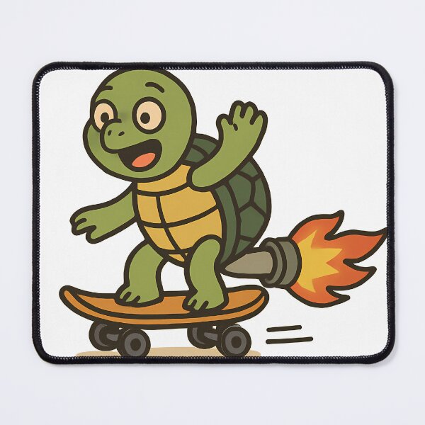 Item preview, Rocket Turtle on a Skateboard – Turbo Speed Shell Ride designed and sold by AIDesignByMiro.
