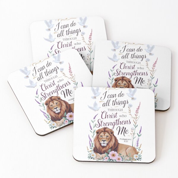 Item preview, I Can Do All Things Through Christ - Feminine Scripture Art designed and sold by NoviaRobert.