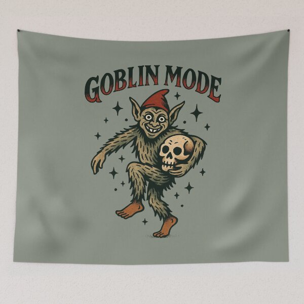 Item preview, Goblin Mode – Funny Vintage Grunge Monster Aesthetic Design	 designed and sold by Victor Shadehorn.