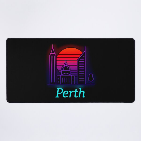 Item preview, Perth Neon Skyline Collection: Futuristic City Lights designed and sold by Design_Your_Day.