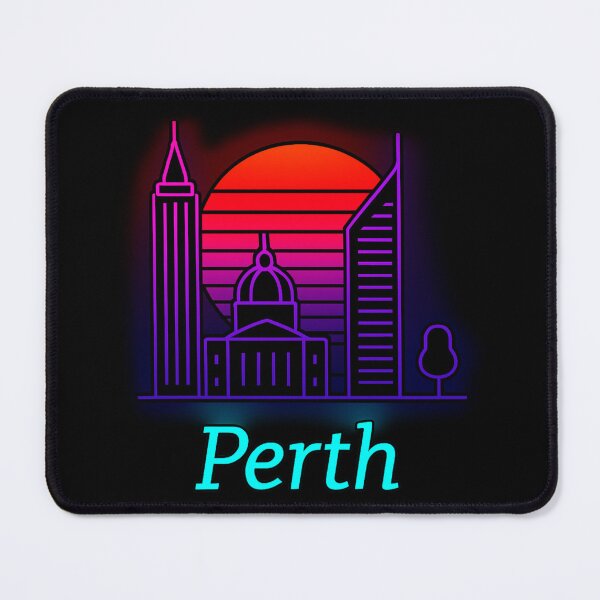 Item preview, Perth Neon Skyline Collection: Futuristic City Lights designed and sold by Design_Your_Day.