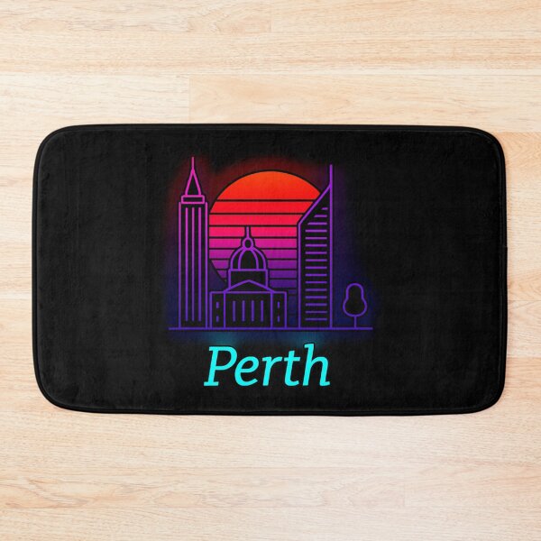 Item preview, Perth Neon Skyline Collection: Futuristic City Lights designed and sold by Design_Your_Day.