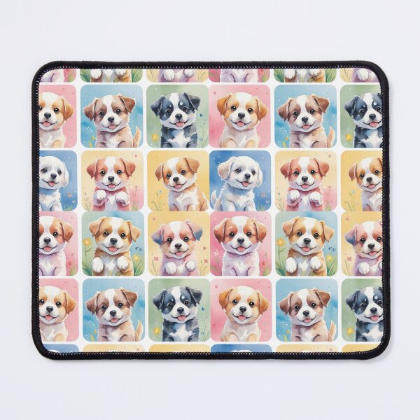 Item preview, "Adorable Puppy Sticker Collection - Cute Watercolor Dog Illustrations" designed and sold by STmez Design.