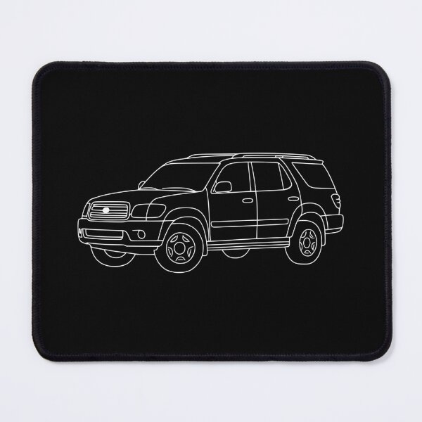 Item preview, 2001 to 2007 Sequoia XK30/XK40 [First (1st) Generation] White Line Art designed and sold by MandalaPics.