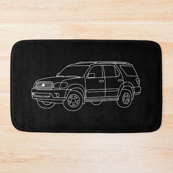 Item preview, 2001 to 2007 Sequoia XK30/XK40 [First (1st) Generation] White Line Art designed and sold by MandalaPics.