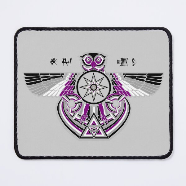 Item preview, Inana/Ishtar Owl Banner - Asexual Edition designed and sold by CaffeineCraftedCreations.