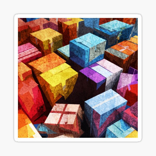 Item preview, Abstract squares designed and sold by kinpirks.