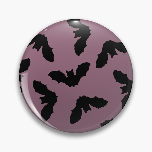 Artikelvorschau, Tossed black Bats on Muted mauve purple entworfen und verkauft von Designsbyluzia.