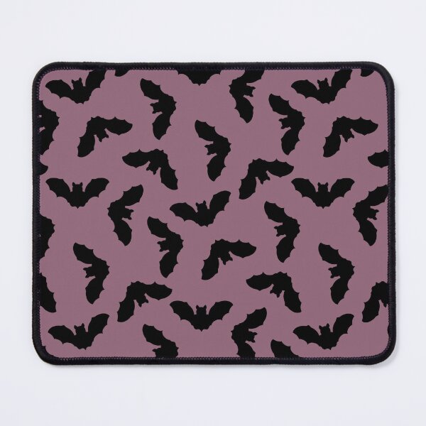 Item preview, Tossed black bats on muted mauve purple designed and sold by Designsbyluzia.