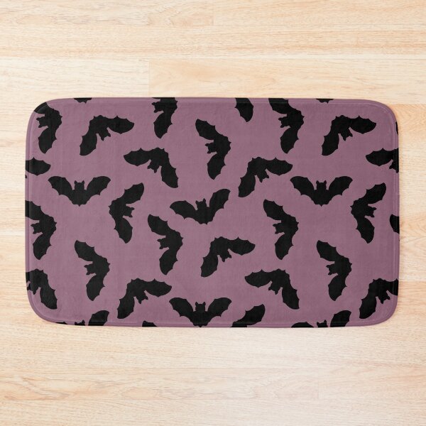 Artikelvorschau, Tossed black Bats on Muted mauve purple entworfen und verkauft von Designsbyluzia.