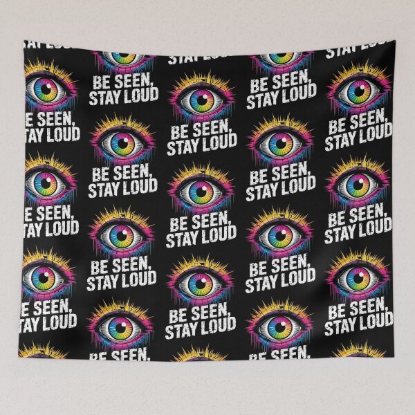 Item preview, Be Seen Stay Loud – Colorful Rainbow Eye Statement designed and sold by Taans-Creation.