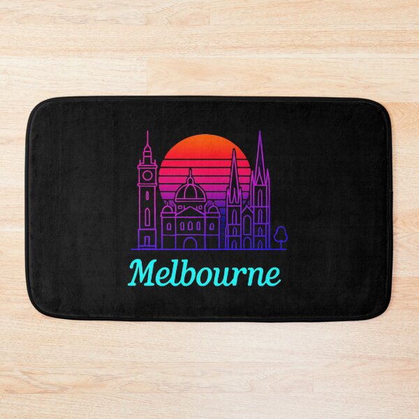 Item preview, Melbourne Neon Skyline Collection: Futuristic City Lights designed and sold by Design_Your_Day.